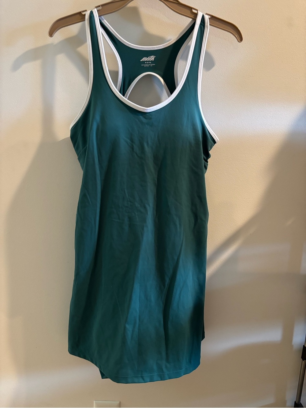 Avia Green Racer Back Athletic Dress with Shorts